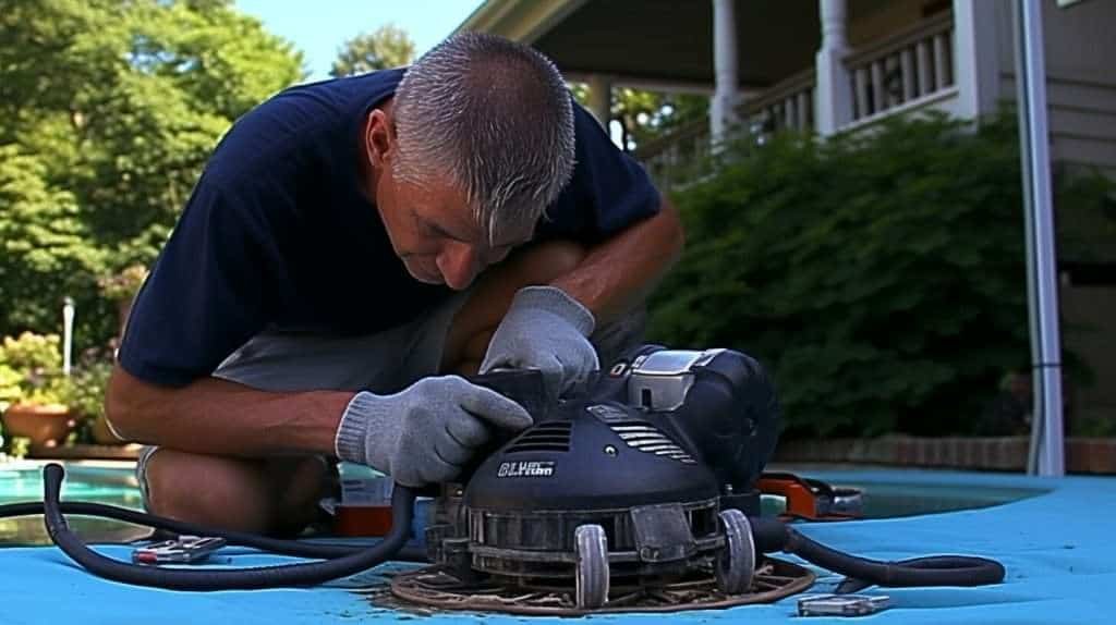 Pool cover pump maintenance