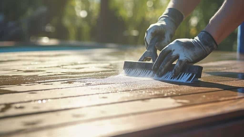 Pool deck cover maintenance