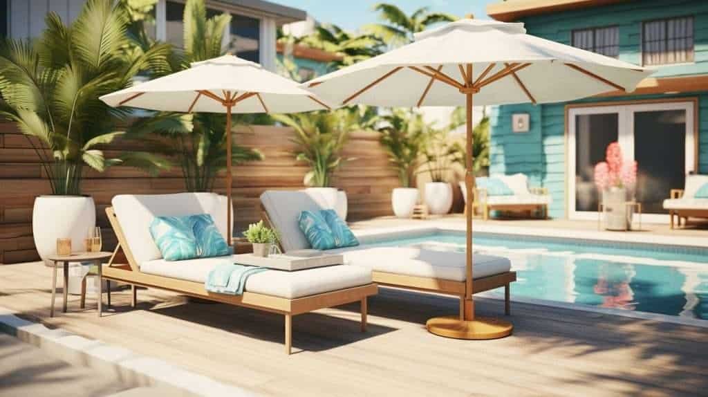 Pool deck furniture