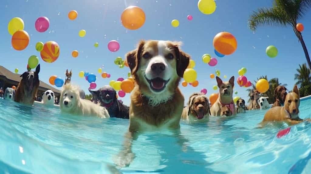 pet-friendly pool party