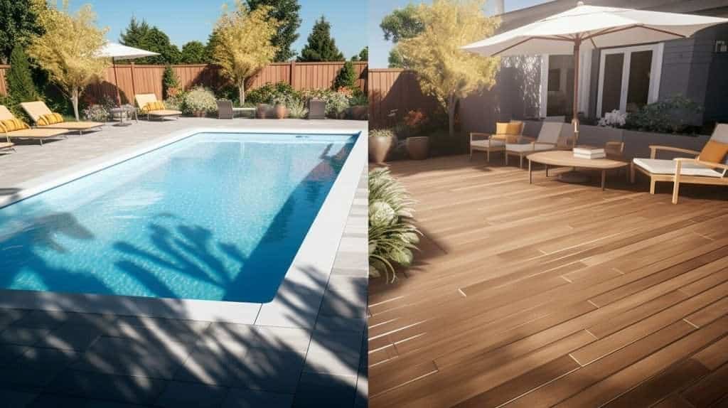 pool deck covering