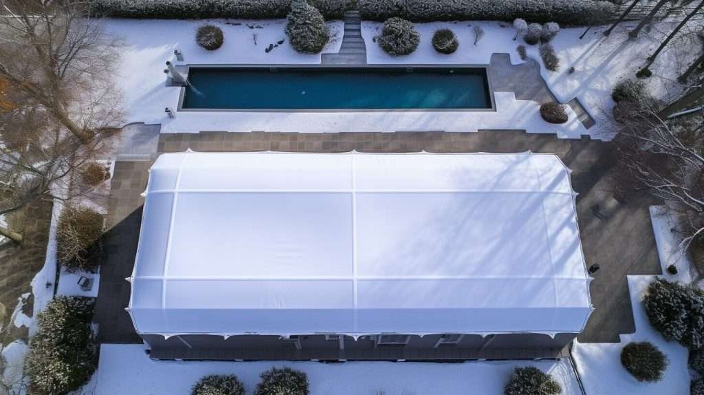 winter pool cover