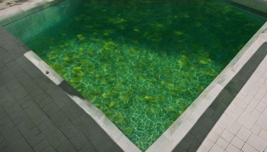 green pool water