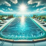 An image of a swimming pool in the sun.