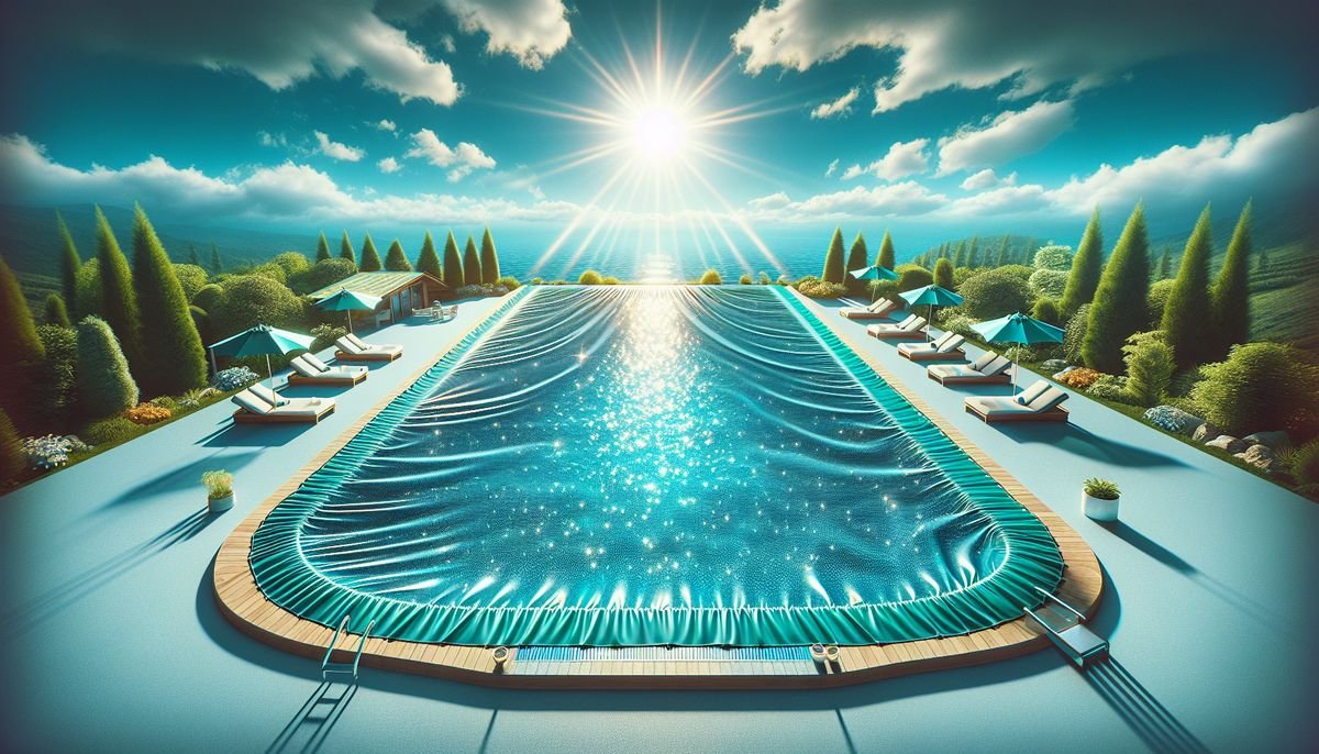 An image of a swimming pool in the sun.