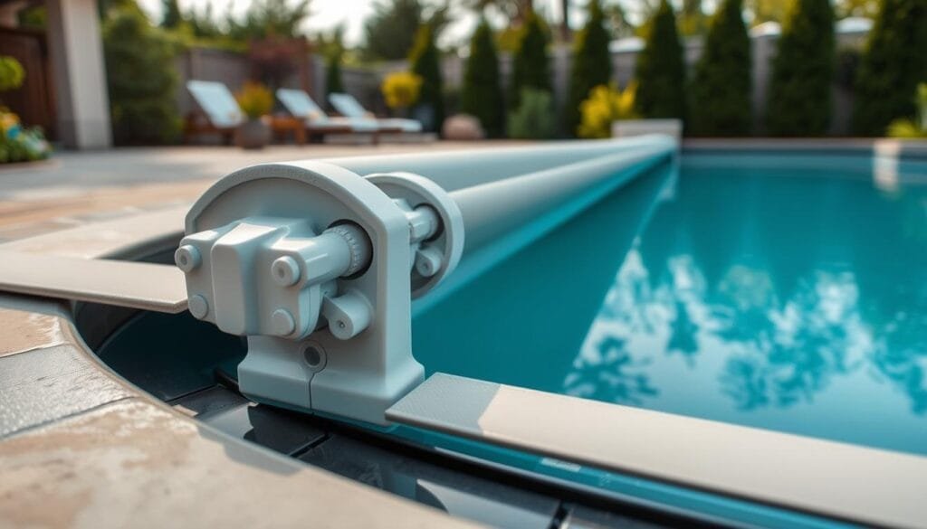 Pool cover safety mechanisms